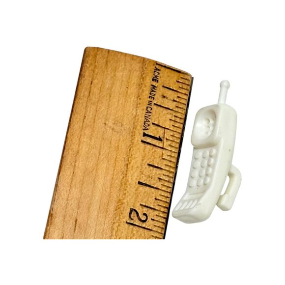 Vintage Tammy Fashion Doll Toy Telephone White circa 1960s Brick Phone - Picture 3 of 5